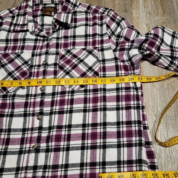 Lincoln Outfitters Long Sleeved Flannel Button Up Shirt Women's Size XL - Picture 5 of 7